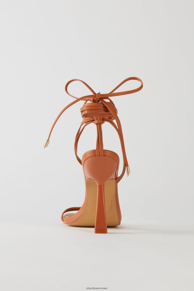 sznurowane obcasy ze sztucznej skóry 2FZ0T834 dębnik Oh Polly