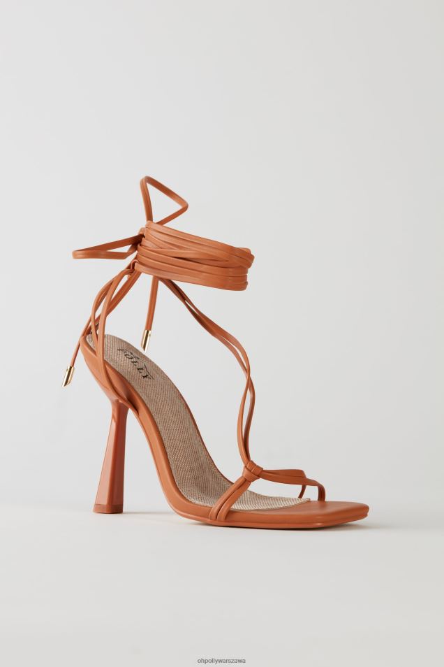 sznurowane obcasy ze sztucznej skóry 2FZ0T834 dębnik Oh Polly