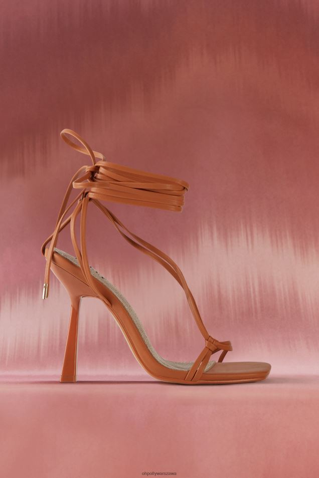 sznurowane obcasy ze sztucznej skóry 2FZ0T834 dębnik Oh Polly