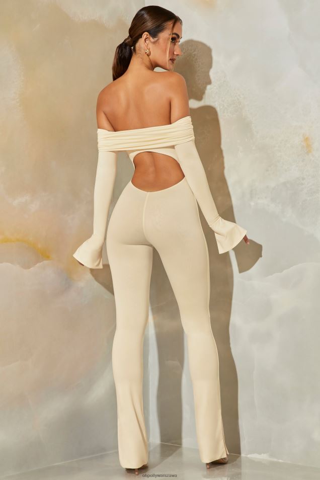 Kombinezon Reeva z długim rękawem i odkrytymi plecami 2FZ0T855 kamień Oh Polly