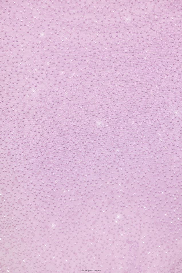 Krótki top na ramiączkach, ozdobiony fiszbinami marki Parma 2FZ0T567 liliowy Oh Polly