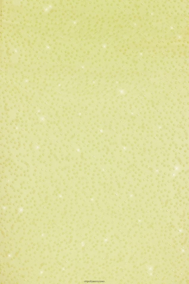 Krótki top z ozdobnym węzłem na jednym ramieniu i turinem 2FZ0T568 limonkowy Oh Polly