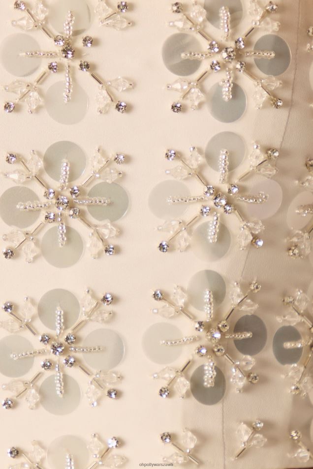 Maia ręcznie zdobiony gorsetowy top typu bandeau 2FZ0T599 kość słoniowa Oh Polly