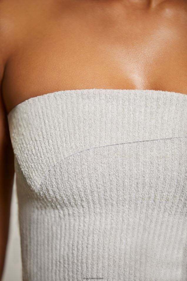 pomarańczowy, nakładany top typu bandeau 2FZ0T618 szary Oh Polly