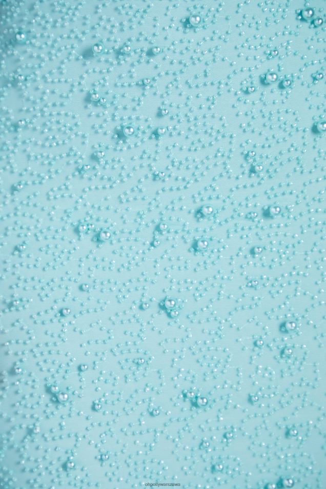 Lille, zdobiona mini spódniczka z siateczki 2FZ0T820 wodny Oh Polly