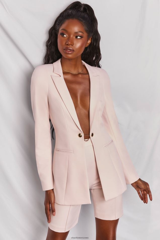 Miejskie szorty rowerowe w eleganckim garniturze 2FZ0T829 różowy Oh Polly