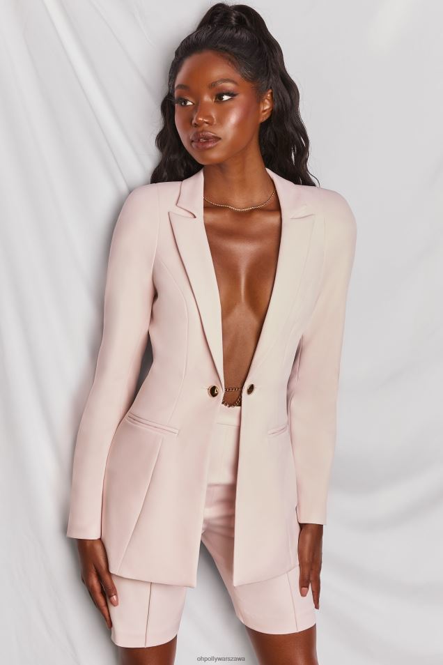 Miejskie szorty rowerowe w eleganckim garniturze 2FZ0T829 różowy Oh Polly