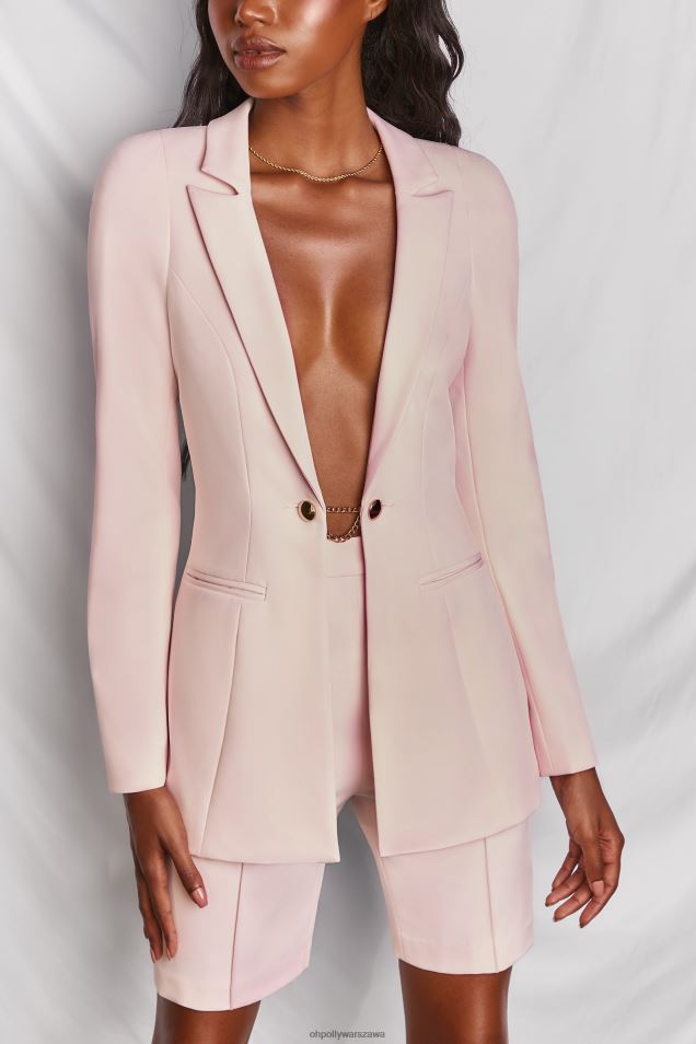 Miejskie szorty rowerowe w eleganckim garniturze 2FZ0T829 różowy Oh Polly