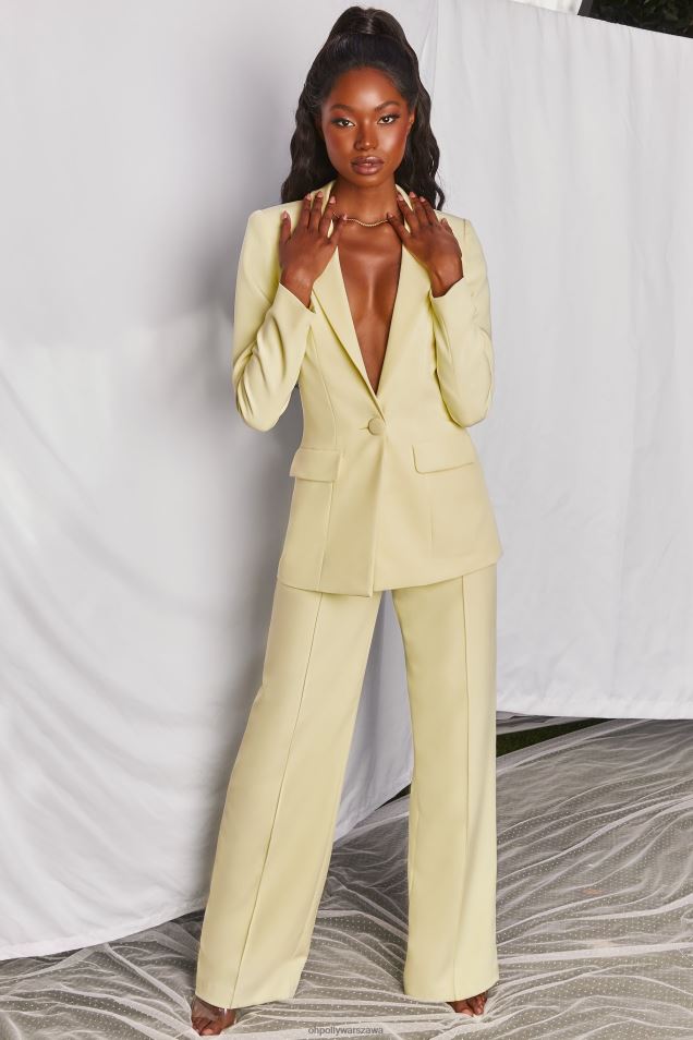 Spodnie Power House z szerokimi nogawkami 2FZ0T823 żółty Oh Polly