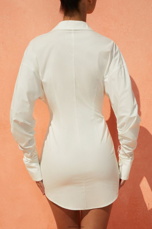 w luźnej koszulowej sukience Hamptons 2FZ0T509 kość słoniowa Oh Polly