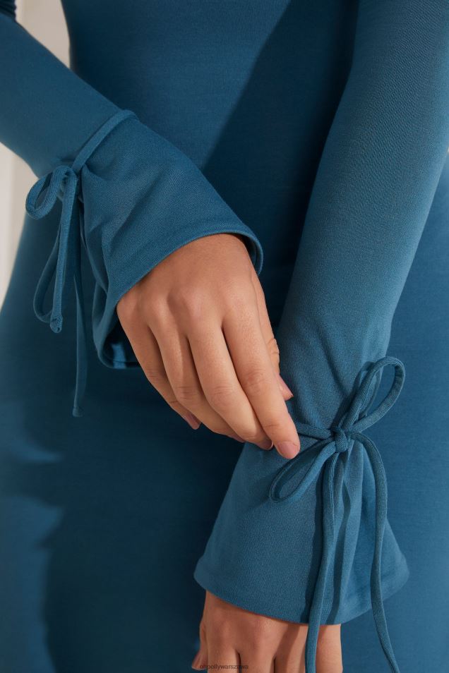 Marley sukienka mini o linii A z wysokim dekoltem 2FZ0T198 cyraneczka Oh Polly