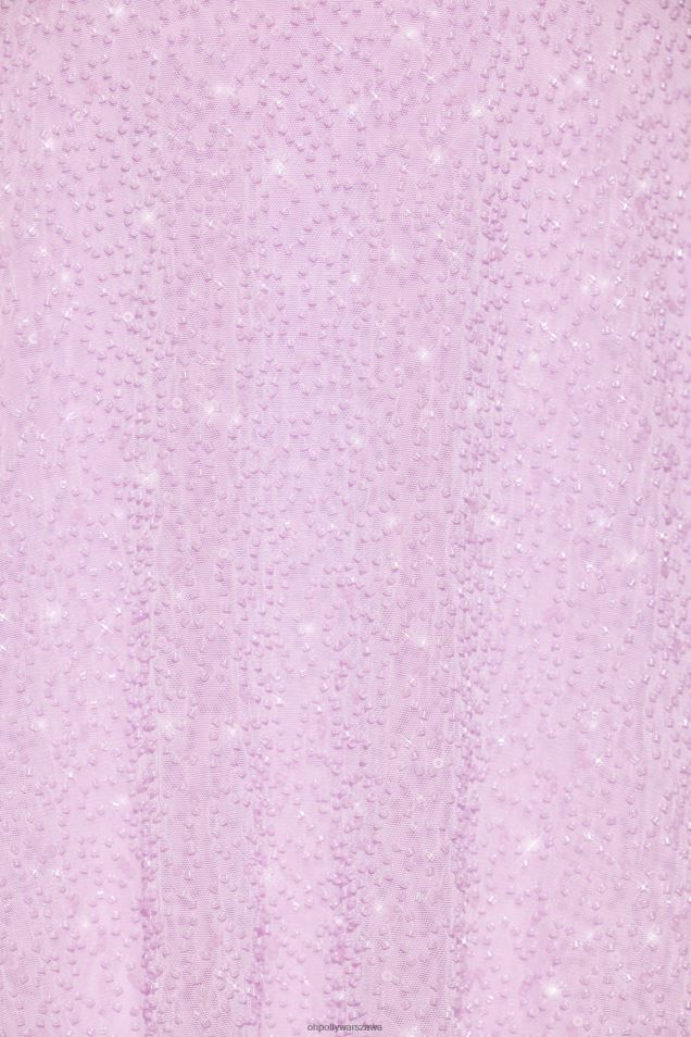 Salerno, zdobiona, wielofunkcyjna sukienka mini o linii A 2FZ0T9 liliowy Oh Polly