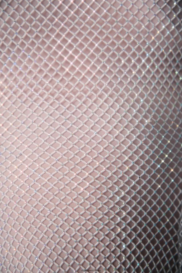 Sukienka mini juni, ozdobiona sznurowaniem z tyłu 2FZ0T47 srebro Oh Polly