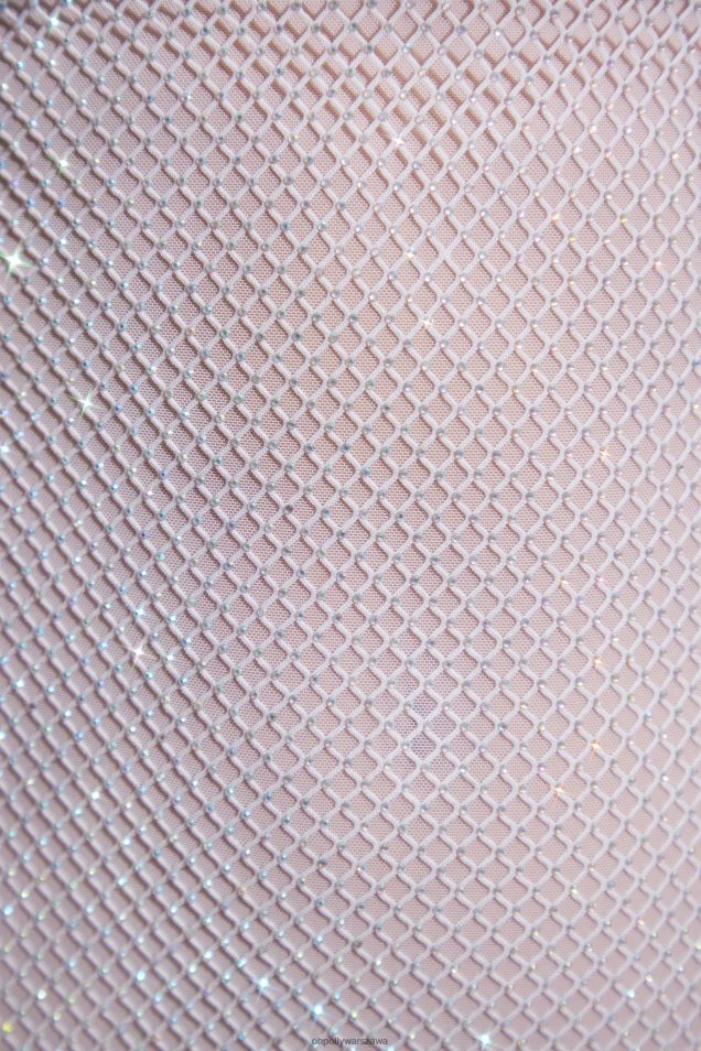 Zdobiona mini sukienka Lennox z długim rękawem i odkrytymi plecami 2FZ0T46 srebro Oh Polly