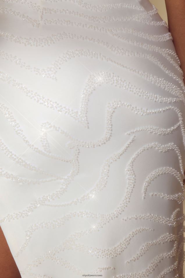 Seren sukienka maxi z jednym rękawem i wycięciem 2FZ0T54 złamana biel Oh Polly