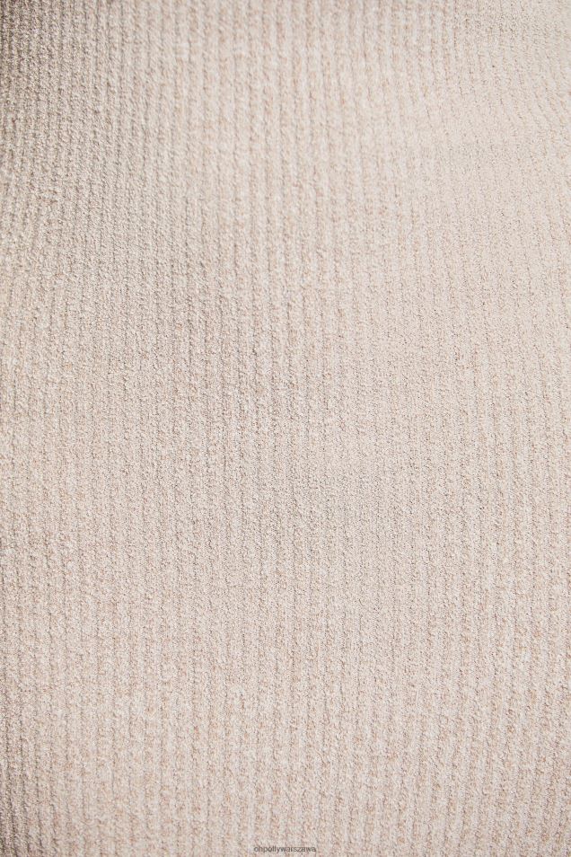 Sukienka maxi z długim rękawem i wycięciem marki Signe 2FZ0T274 beżowy Oh Polly