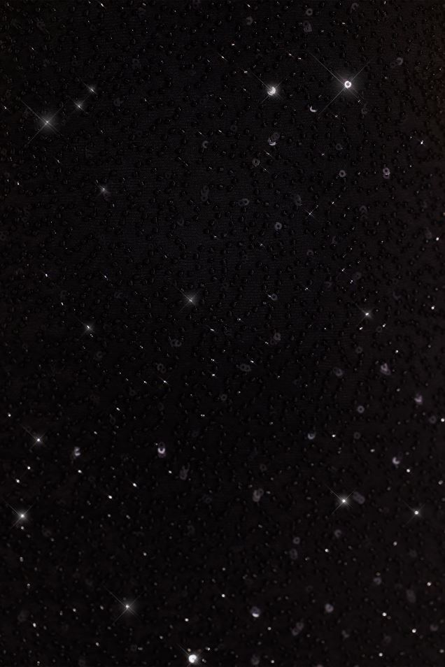 suknia wieczorowa z wycięciem w kształcie dziurki od klucza, ozdobiona sycylijskim dekoltem 2FZ0T12 czarny Oh Polly