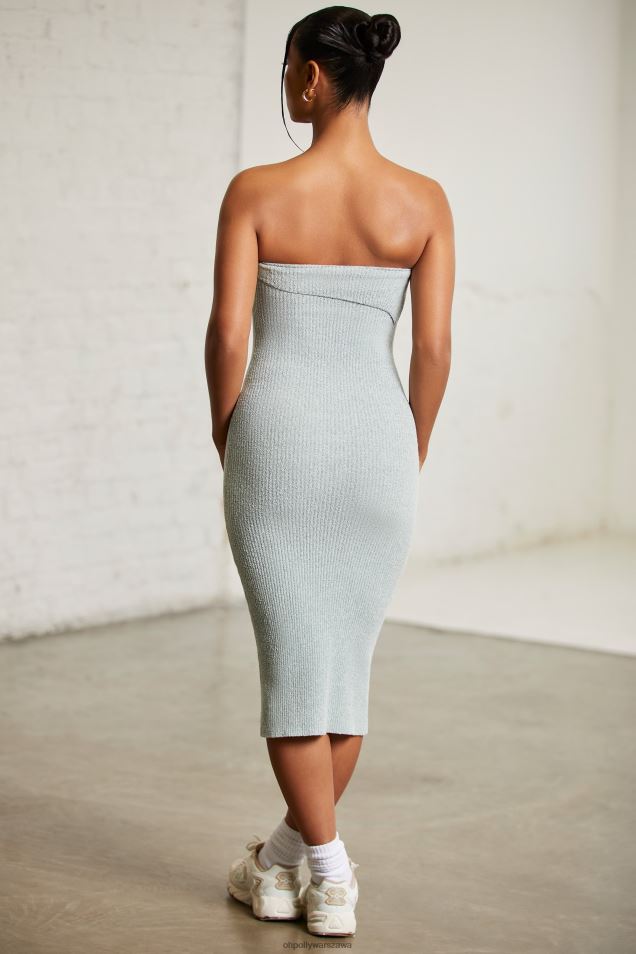 Sayara zakładana sukienka midi typu bandeau 2FZ0T100 Mennica Oh Polly